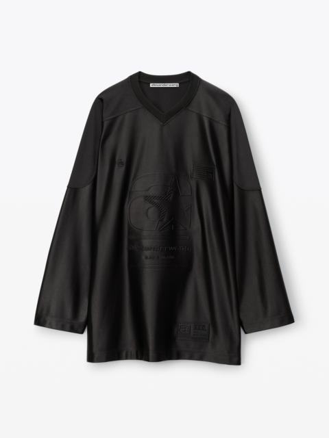 Alexander Wang HOCKEY JERSEY IN ATHLETIC FAILLE