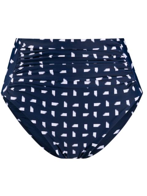 self-portrait high-waisted bikini bottoms