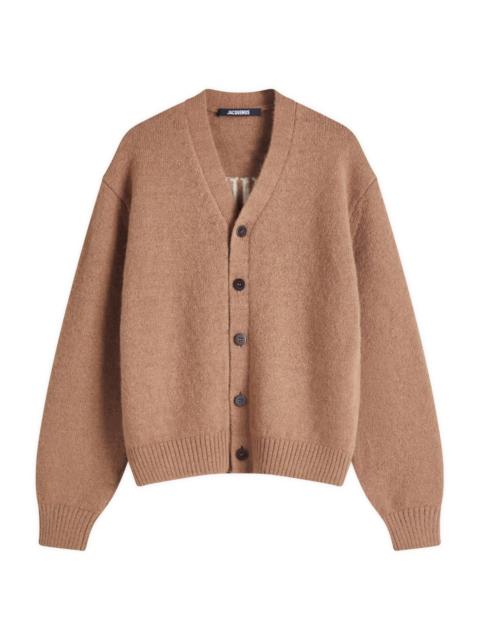 JACQUEMUS Jacquemus Instarsia Logo Back Cardigan