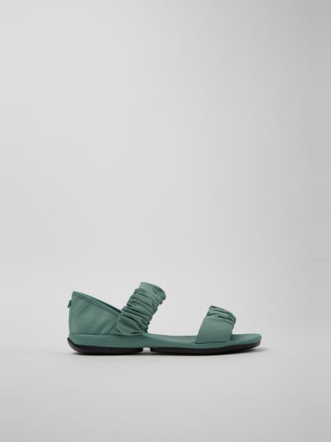 CAMPER Right Green Recycled PET and Leather Sandals for Women.
