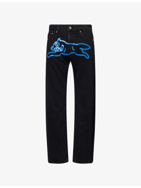 ICECREAM Running Dog Straight-Leg Denim Jeans