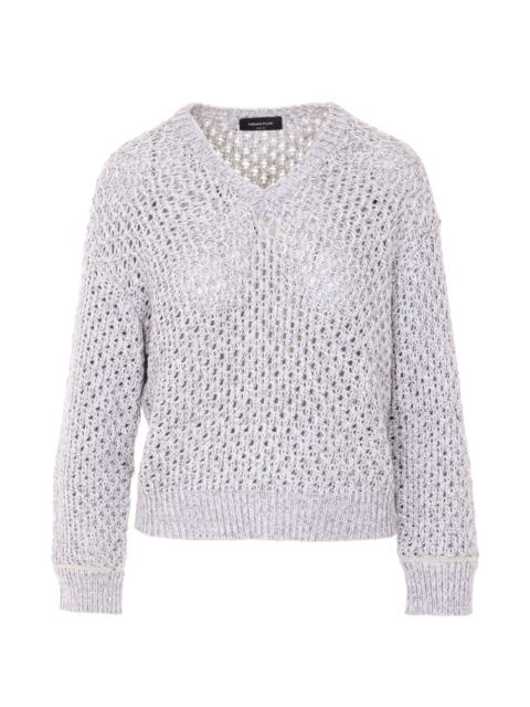 FABIANA FILIPPI V-neck long-sleeve sweater