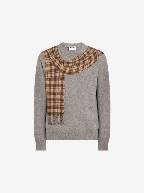 Moschino INLAID WOOL-AND-SILK BLEND PULLOVER