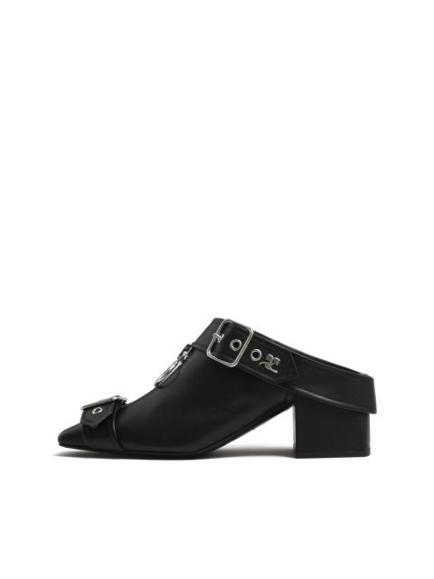 courrèges GOGO LEATHER MULES / BLK