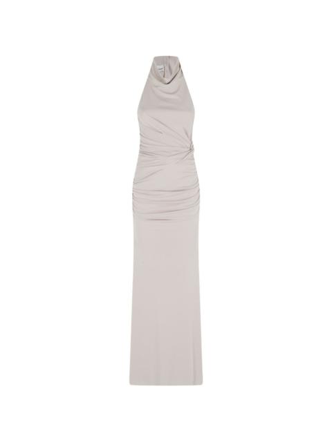 THE ANDAMANE halter draped dress