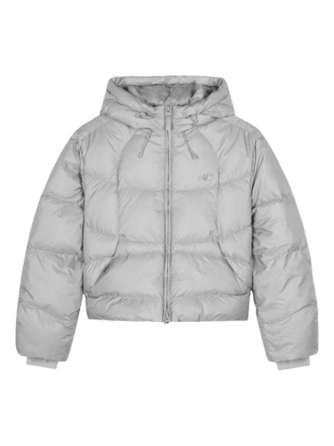 New Balance (WMNS) New Balance Flying Hooded Short Down Jacket Asia Sizing 'Silver' NBNPF4W072-91