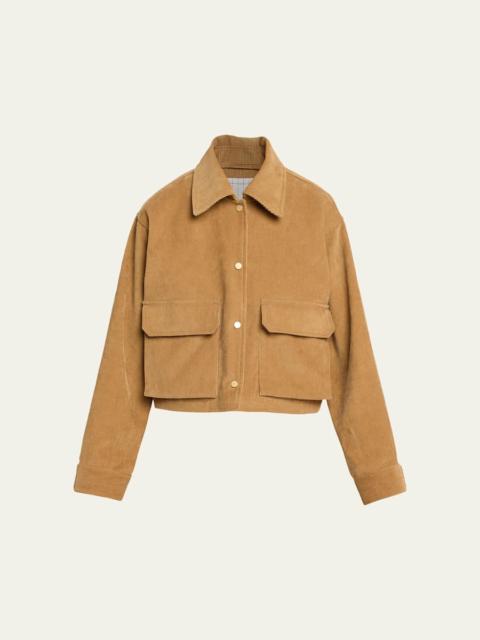 MARIA McMANUS Corduroy Cropped A-Line Jacket