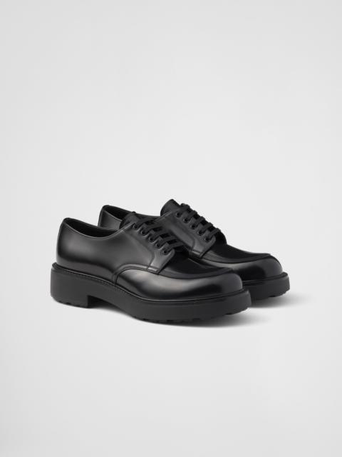 Prada Brushed leather derby shoes