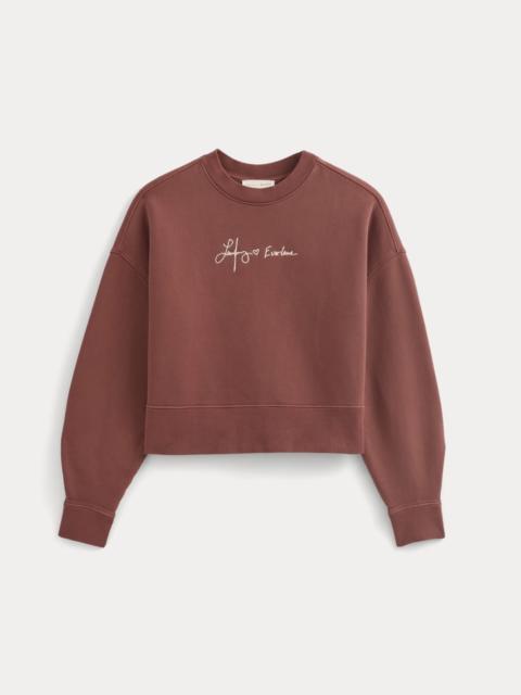EVERLANE EVERLANE X THE LAUFEY FOUNDATION CROPPED SWEATSHIRT