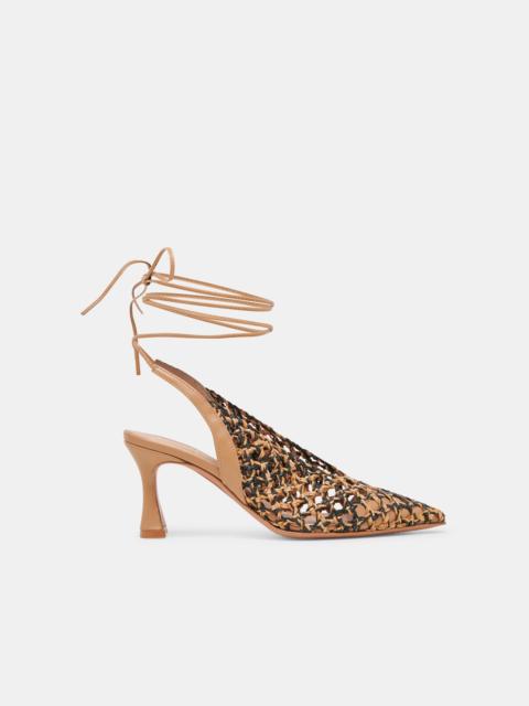 dolce vita GESICA HEELS BLACK NATURAL WOVEN