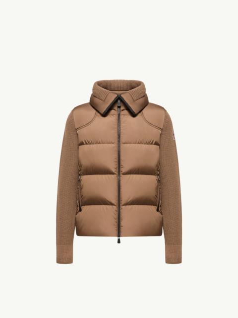 Moncler Grenoble Padded Wool Zip-Up Cardigan