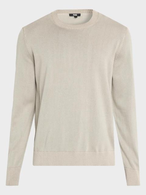 PAIGE Men's Wildomar Mercerized Cotton Crewneck Sweater