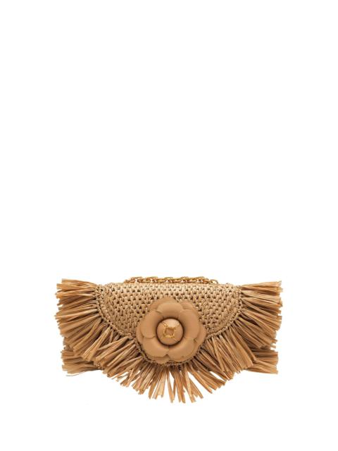 RAFFIA FRINGE TRO BAG