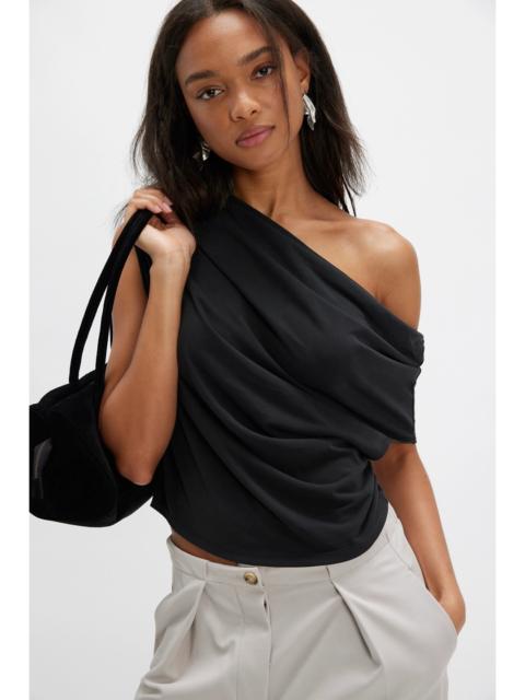 FREE PEOPLE Blake Off-The-Shoulder Draped Top