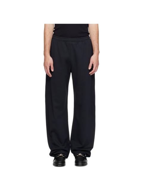 Marine Serre Black Moon Logo Sweatpants
