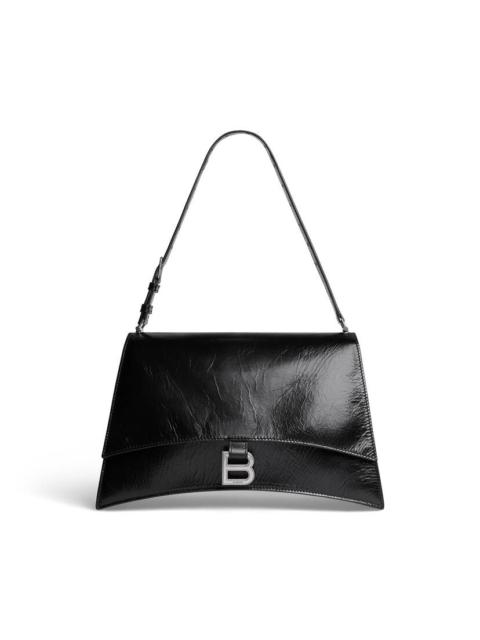 BALENCIAGA Women's Crush Medium Sling Bag   in Black