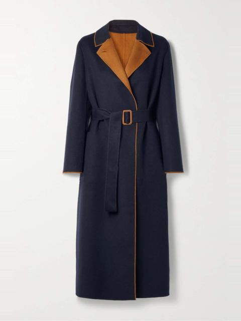 Loro Piana Reversible belted cashmere coat