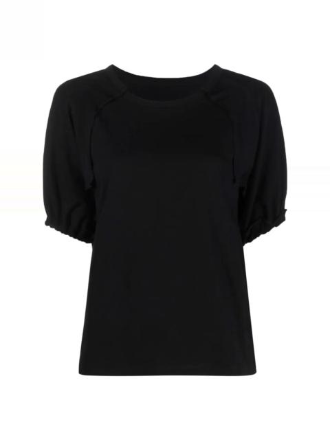 puff-sleeve T-shirt