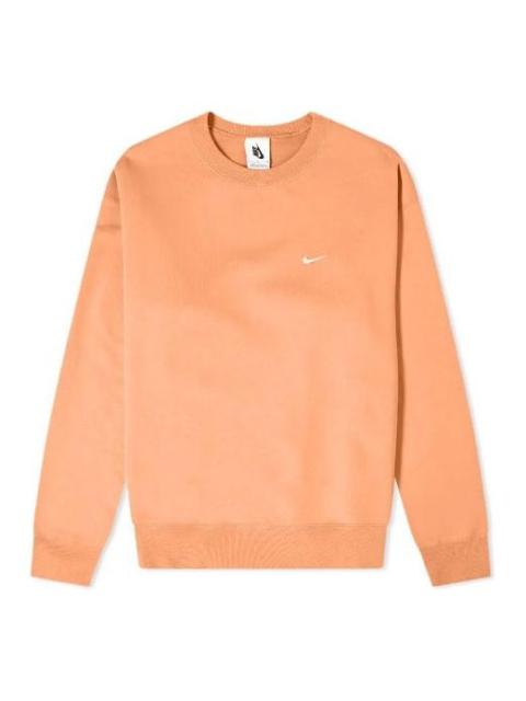 Nike Men's Nike Embroidered Logo Round Neck Long Sleeves Orange CV0554-863