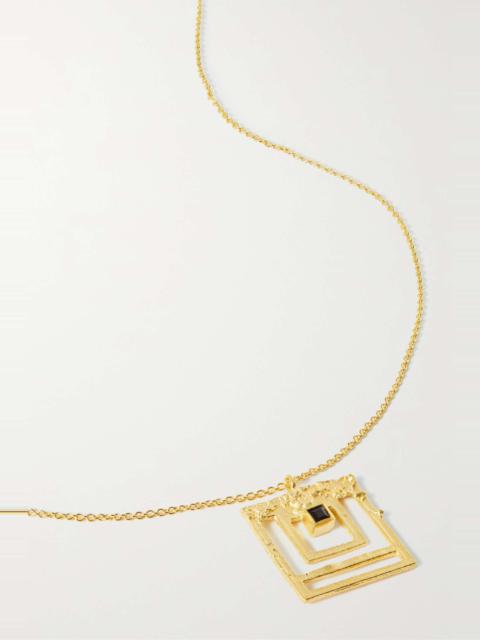 KHAITE + Elhanati gold-plated spinel necklace