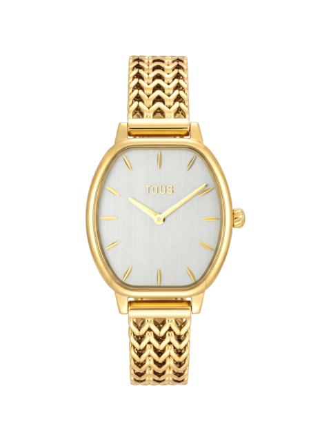 TOUS Analog watch with gold-colored steel bracelet TOUS Osier