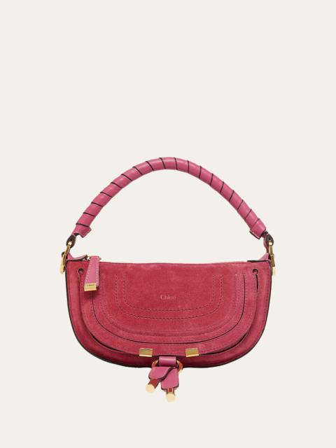 Chloé Marcie Mini Saddle Crossbody Bag in Suede