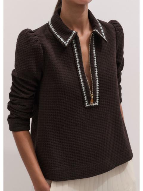 ME+EM Zip Front Swing Top