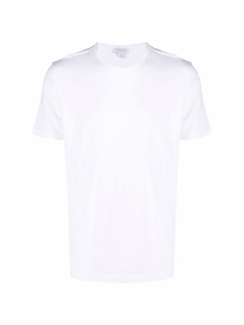 cotton-blend short-sleeve T-shirt