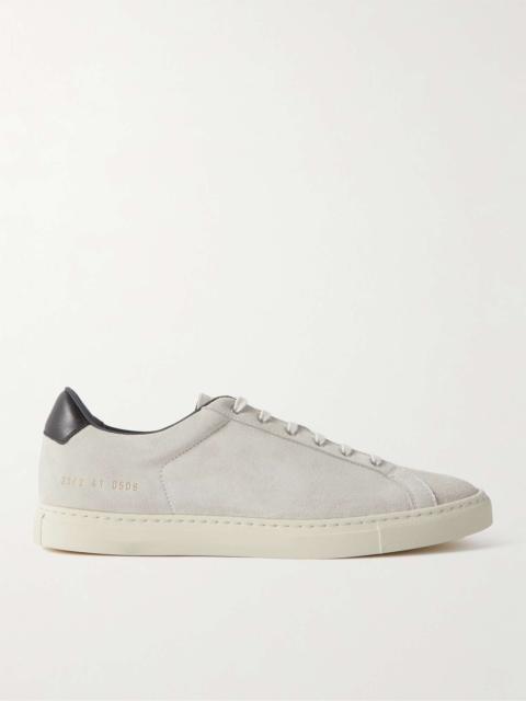 Retro Low Suede and Leather Sneakers