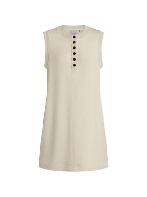 VARLEY Elba button-up sleevelees mini dress