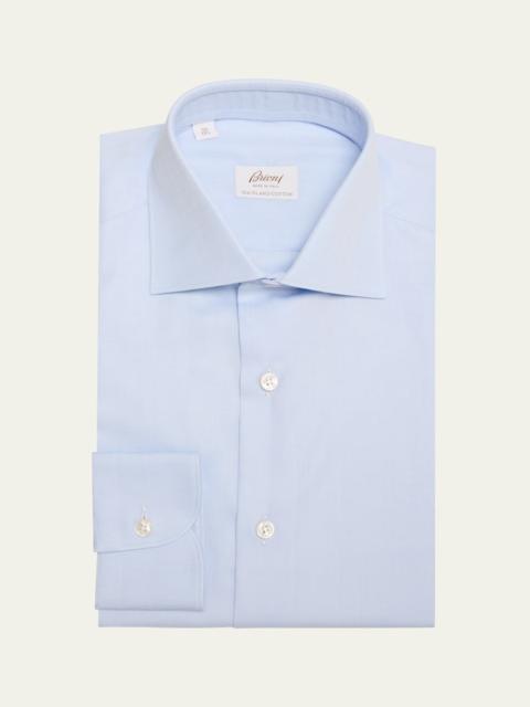 Brioni Men's Sea Island Cotton Herringbone Dress Shirt