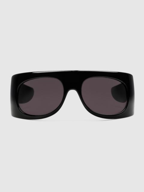 Mask-shaped frame sunglasses