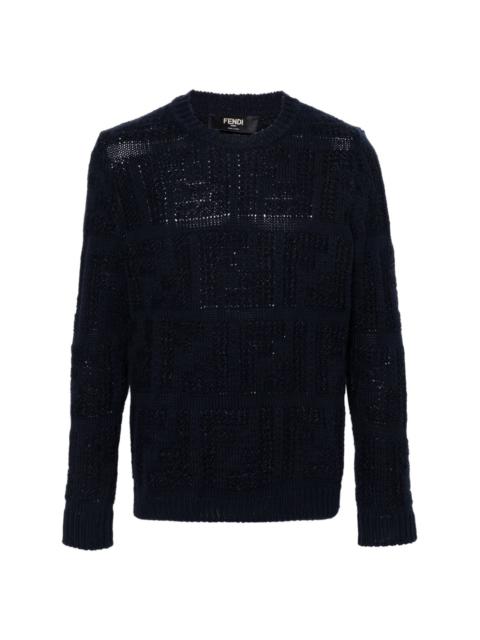 FENDI FF chunky-knit jumper