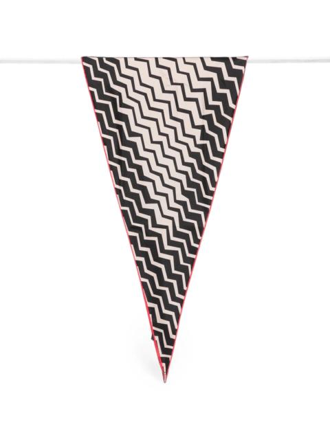 Missoni Missoni Zigzag-print Triangle Scarf