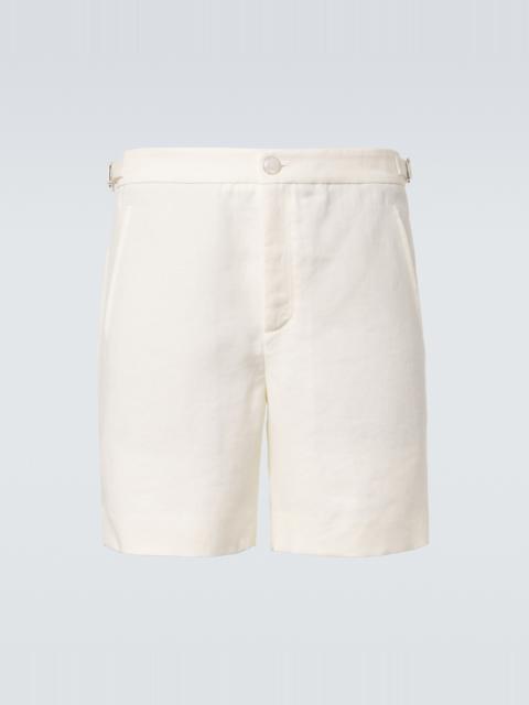 God’s True Cashmere Linen shorts with moonstone