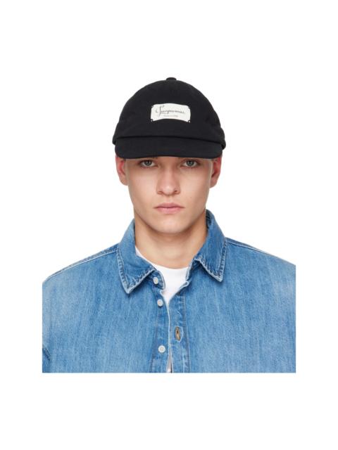 JACQUEMUS Black 'The Montaigne' Cap