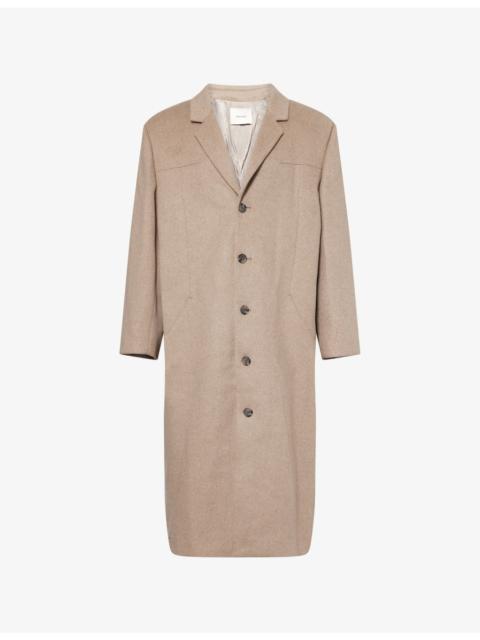 entire studios Structured Notched-Lapel Wool Blend Coat