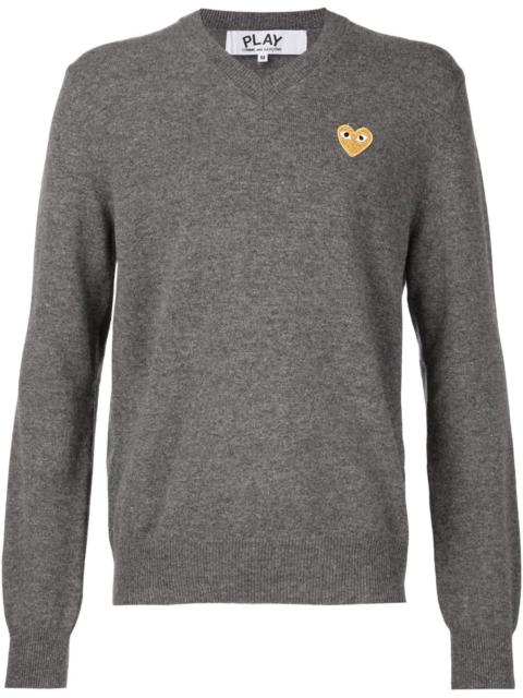 Comme des Garçons PLAY embroidered heart jumper