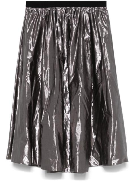 forte_forte metallic midi skirt