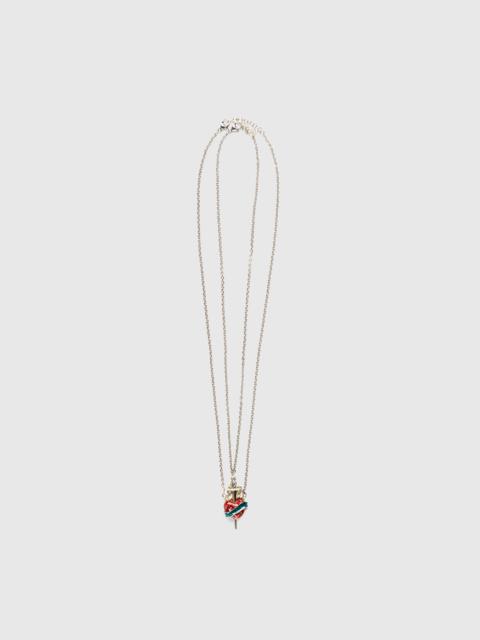 Jean Paul Gaultier – Separable Heart and Sword Necklaces Silver