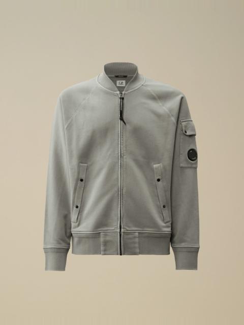 C.P. Company Cotton Diagonal Fleece Full Zip Sweatshirt