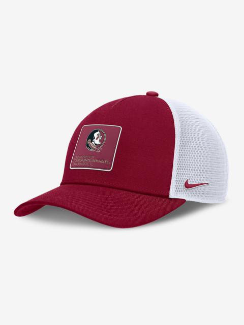 Florida State On-Field Rise Engineered Men's Nike College Trucker Adjustable Hat