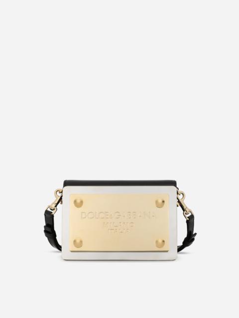Dolce & Gabbana Patent leather 90s Sicily clutch with branded plate