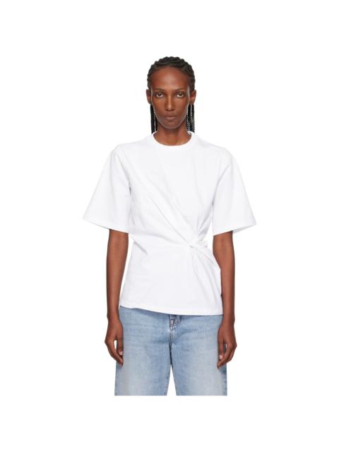 White Reinvented Twisted T-shirt