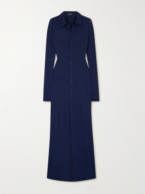 BALENCIAGA Stretch-jersey Maxi Shirt Dress