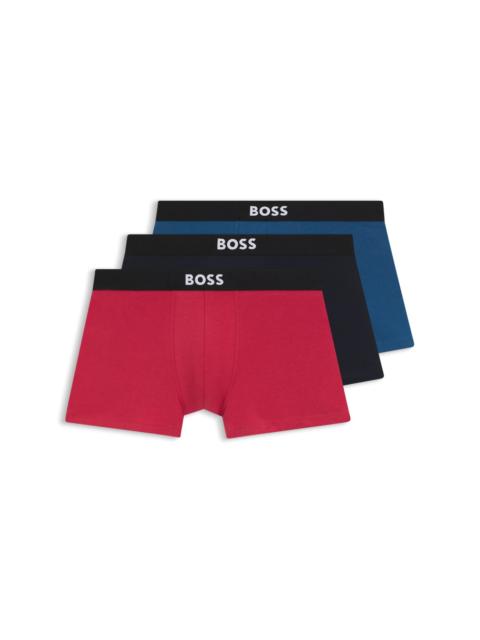 BOSS THREE-PACK OF STRETCH-COTTON TRUNKS