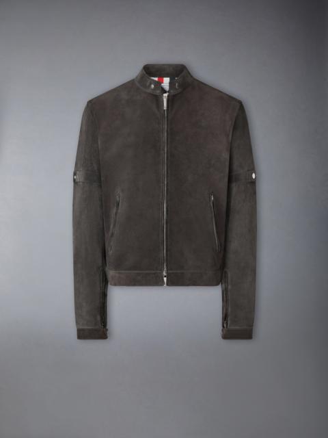 Thom Browne LEATHER RACER JACKET