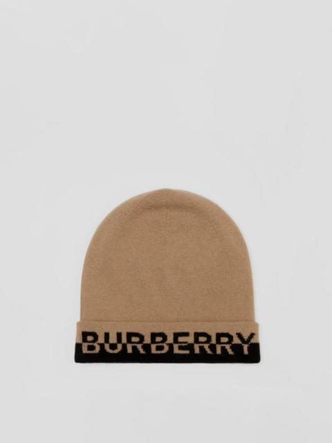 Burberry Logo Intarsia Cashmere Beanie