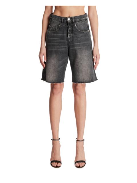 armarium Black Denim Bermuda Shorts