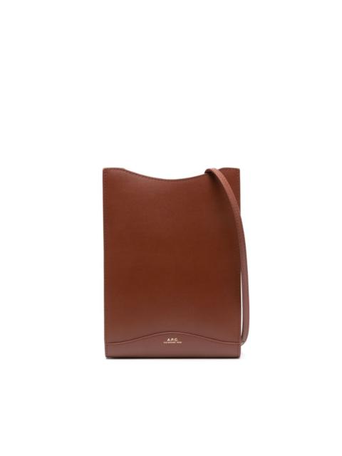 Jamie logo-stamp leather bag